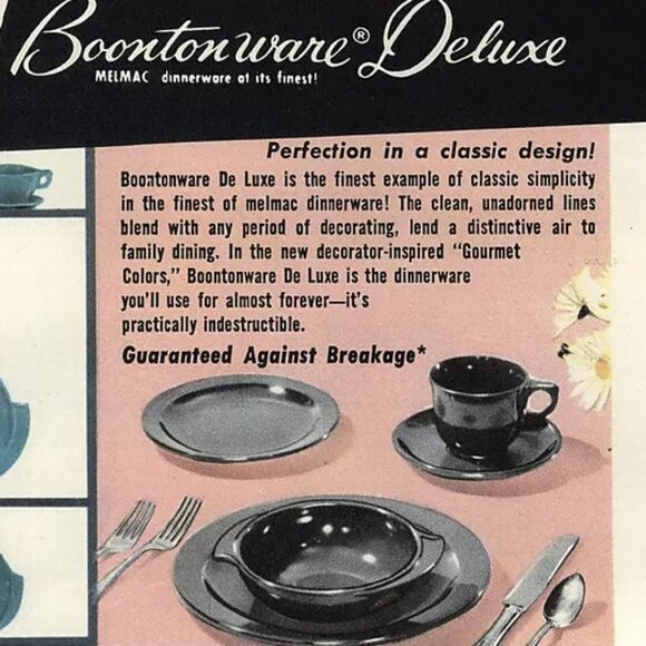 Boonton De Luxe Divided Vegetable Serving Bowl 605-10 - Picture 9 of 9